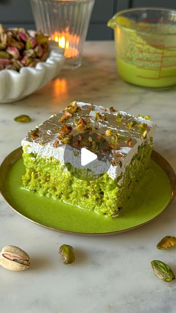 Shivesh Bhatia on Instagram: "Episode 7 of #FestiveDessertsWithShivesh where I share recipes that are full of love and festive flavour✨ If you love pistachio as much as I do then this Pistachio Milk Cake is a dessert dream come true 🥳 The fluffy, milk-soaked sponge melts in your mouth, while the crunchy pistachios bring the perfect balance of nutty goodness and texture. I am using @americanpistachios.india’s pistachios for this recipe as they are of high quality and add the perfect crunch and flavour to my desserts! 💚

Ingredients
✨½ cup sugar
✨6tbsp oil
✨6tbsp yogurt
✨10 tbsp milk
✨1+1/2 cup flour
✨½ cup pistachios
✨1 tsp baking powder
✨½ tsp baking soda

FOR THE SOAK
✨½ cup pistachios
✨½ cup condensed milk
✨1+1/2 cup milk

Instructions
-Preheat the oven to 180 degrees Celsius.
⁠-In a b Pistachio Milk Cake, October Cake, Cake Pistachio, Pistachio Milk, Eggless Recipes, Eggless Baking, Recipes Yummy, Treats Recipes, Milk Cake