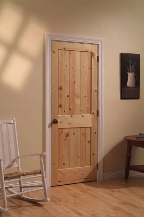 Photo Gallery | Woodgrain Doors Interior Doors Pine, Log Home Interior Doors, Pine Wood Door Design, Knotty Pine Interior Doors, Cabin Interior Doors, Natural Wood Interior Doors, Pine Doors Interior, Door Window Ideas, Wood Indoor Doors