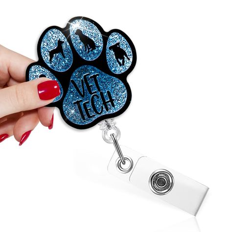 PRICES MAY VARY. 【Convenient Size】Our funny Badge reel diameter is 1.7 inches and 3.6 inches long.Retractable up to 24 inches, solid and Covenient. Allowing you to scan your cards without bending down or taking off the badge holder. It weighs about 0.60 ounces.Lightweight and easy to carry. 【Cute and Vibrant】This retractable badge holder showcases an adorable cartoon motif, ideal as a thoughtful present for nurses, nursing scholars, office staff and healthcare experts. The vibrant colors and cha Veterinarian Student, Veterinary Technician Gifts, Presents For Nurses, Vet Tech Humor, Funny Badge Reel, Vet Assistant, Veterinary Technician, Gifts For Veterinarians, Office Staff