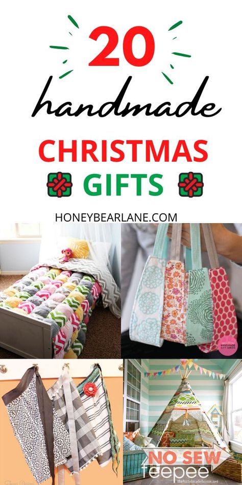 Diy Christmas Gifts Sewing, Handmade Christmas Presents, Diy Gifts Cheap, Sewing Christmas Gifts, Diy Sewing Gifts, Easy Handmade Gifts, Christmas Gifts To Make, Christmas Sewing Projects, Start Sewing