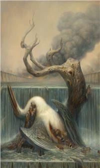 The Pieta - Martin Wittfooth Martin Wittfooth, Metamodernism, Surrealism Painting, Modern Artists, Animal Planet, Postmodernism, American Artists, Surrealism, Animal Art