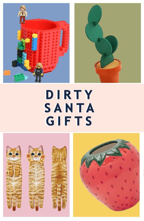 We’ve put together a list of dirty Santa gifts that will help make your next Christmas party merry, bright, and full of good fun. Best Dirty Santa Gifts, Dirty Santa Gift Ideas, Dirty Santa Gift Exchange, Pocket Hand Warmers, Reusable Notebook, Travel Gift Set, Funny Boxer, White Elephant Gifts Exchange, Corgi Butts