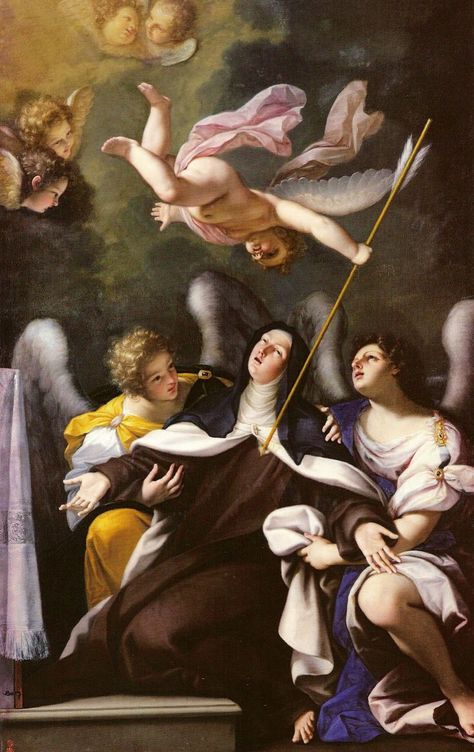 Saint of the Day – 15 October – St Teresa of Jesus/of Avila (1515-1582) Virgin, Mystic, Ecstatic, Reformer, Apostle of Prayer, Writer, Doctor of the Church.    Born Teresa Sanchez Cepeda Davila y Ahumada  at Avila, Old Castile, 28 March 1515 –  died at Alba de Tormes, 4 October 1582 of natural causes in the arms of her secretary and close friend Blessed Anne of Saint Bartholomew.  Her relics are preserved at Alba – St Gabriel Archangel, Feast Of The Annunciation, Mother Of Christ, Saint Teresa Of Avila, St Louis Art Museum, Saint Gabriel, St Louis Art, The Annunciation, Angel Gabriel