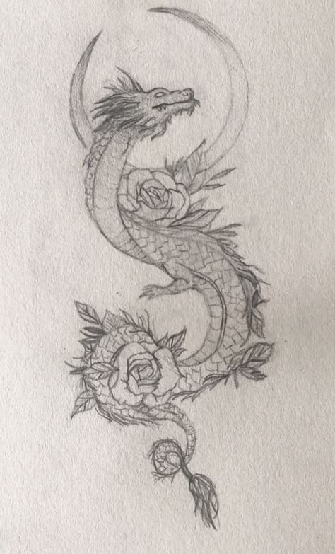 Dragon Moon Tattoo For Women, Chakra Dragon Tattoo, Edgy Dragon Tattoo, Dragon Moon Flower Tattoo, Dragon Sun Moon Tattoo, Dragon Tattoo For Women Upper Arm, Moon With Dragon Tattoo, Dragon And Moon Tattoo For Women, Sun And Moon Dragon Tattoo