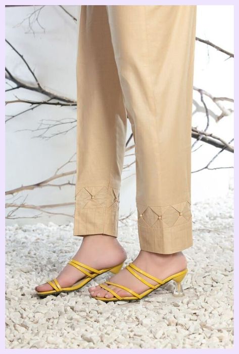 [AffiliateLink] Latest Capri Designing Ideas #trouserpantspatternpakistani Trousers Women Pakistani, Stylish Trouser Designs Pakistani, Trouser Designs Pakistani, Trouser Pants Pattern, Stylish Pants Women, Women Trousers Design, Capri Design, Churidar Neck Designs, Womens Pants Design