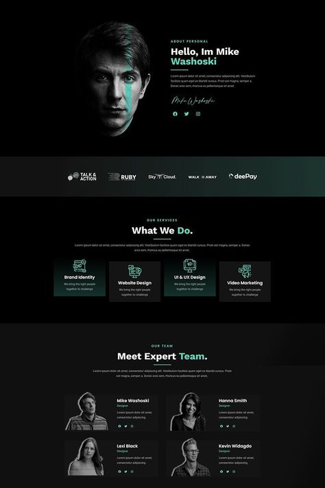 #Elegantthemes #wordpress Creative About Me Page Design, Our Projects Page Design, Web Design Creative Agency, Fancy Website Design, About Us Landing Page, Web Layout Design Website Ideas, About Us Page Design Inspiration, Portfolio About Me Page, Web Agency Website Design