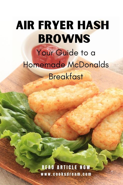 Hash browns at home have never been simpler since the air fryer has taken the world by storm. These tasty treats taste just as good as the ones from McDonald’s and maybe even better. Using the air fryer to make these is a perfect option, giving you the taste of deep-fried goodness while giving the health perks of oven cooking them. | Air fryer Hash Browns | How long Should I Cook Hash Browns in the Air Fryer? | #hashbrowns #airfryer #healthycooking Hash Brown Patties, Mcdonalds Breakfast, Crispy Hashbrowns, Breakfast Sides, Hashbrown Recipes, Oven Cooking, Cooking Together, Breakfast Items, Fun Cooking