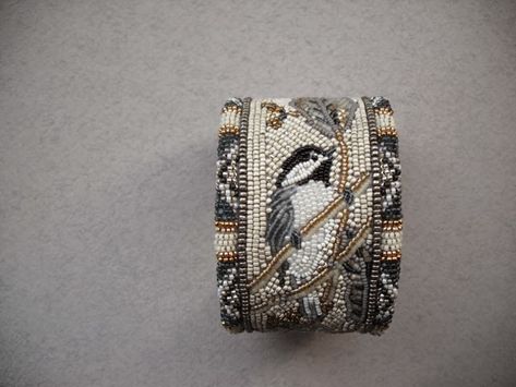 Bead Embroidered Bracelet, Embroidered Bracelet, Embroidery Bracelets, Beadwork Embroidery, Bead Embroidery Patterns, Beaded Cuff Bracelet, Bead Embroidery Jewelry, Beaded Bracelet Patterns, Beaded Cuff