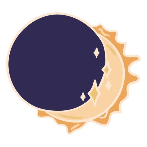 Sun and moon eclipse PNG Design Eclipse Drawing Simple, Solar Eclipse Drawing Easy, Solar Eclipse Doodle, Solar Eclipse Clipart, Cute Sun And Moon Drawing, Solar Eclipse Illustration, Lunar Eclipse Aesthetic, Solar Eclipse Drawing, Cute Sun Drawing