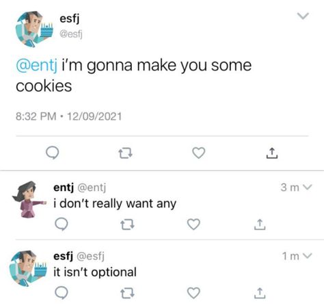 Esfj X Entj, Esfj Memes Funny, Entj Type, Mbti Tweets, Entj Commander, Entj Memes, Mbti Twitter, Incorrect Mbti, Entj Infp