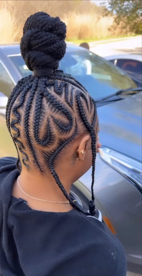 Snoopy Hairstyles, Hair Stylea, Quick Styles, Braids Bun, Braided Ponytails, Hairstyles For Natural Hair, Feed In Ponytail, Twist Hairstyle, Lemonade Braids Hairstyles