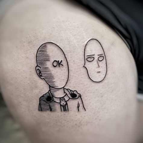 Thank you, Anna, for getting this Saitama.. made my day ☆ from my One Punch Man flash special ♡ #onepunchman #onepunchmantattoo… Weird Photos, 4 Tattoo, Made My Day, Punch Man, Anime Tattoos, Rabbit Hole, One Punch, Piercing Tattoo, Saitama