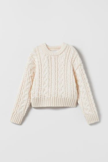 Lace Trim Sweater, Loose Fit Sweater, Fitted Jumper, Cable Knit Jumper, Extra Long Sleeves, Girls Sweaters, Wide Sleeves, Knit Jumper, White Sweaters