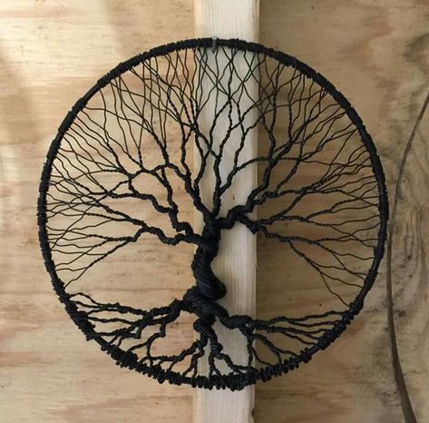 Pin by Lana on Tree of Life | Macrame wall hanging diy, Macrame art, Macrame design Tree Of Life Macrame, Tree Of Life Crafts, Diy Farmhouse Style, Dream Catcher Decor, Copper Wire Art, Free Macrame Patterns, Hanging Diy, Tree Of Life Art, Wire Tree Sculpture