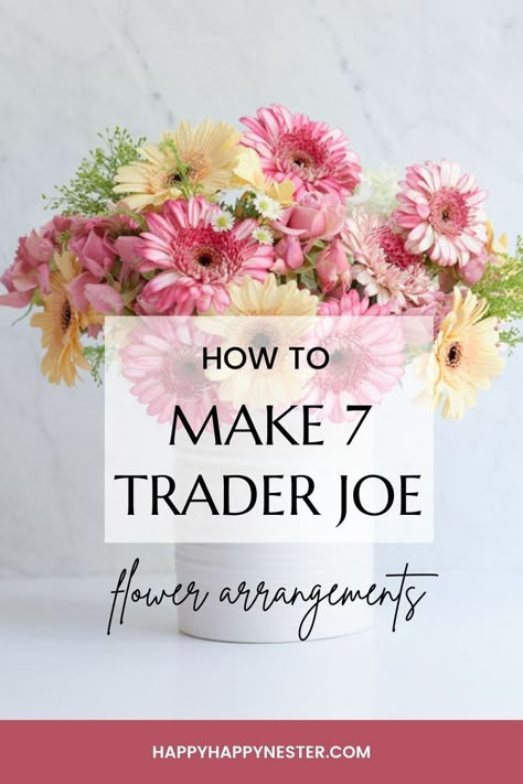 trader joe's flower arrangements Unique Bouquets, Table Flower Arrangements, Spring Flower Arrangements, Flower Arrangement Designs, Spring Floral Arrangements, Fall Flower Arrangements, Diy Arrangements, Slowly But Surely, Creative Flower Arrangements