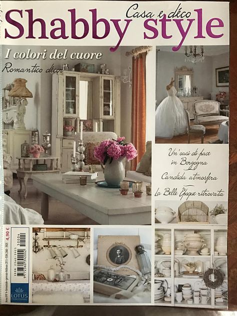 Rivista casa e deco shabby style 2015 Shabby Chic Francese, Furniture Magazine, Shabby Style, Digital Magazine, Entryway Tables, Shabby Chic, Spa, Home And Garden, Magazine