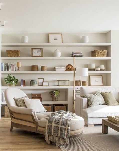 Walk Book Shelves, Living Room Bookshelves, Bookshelves Living Room, Living Room Library, Bookshelves In Living Room, Home Library Design, Living Room Sectional, Decor Home Living Room, Living Room Inspiration