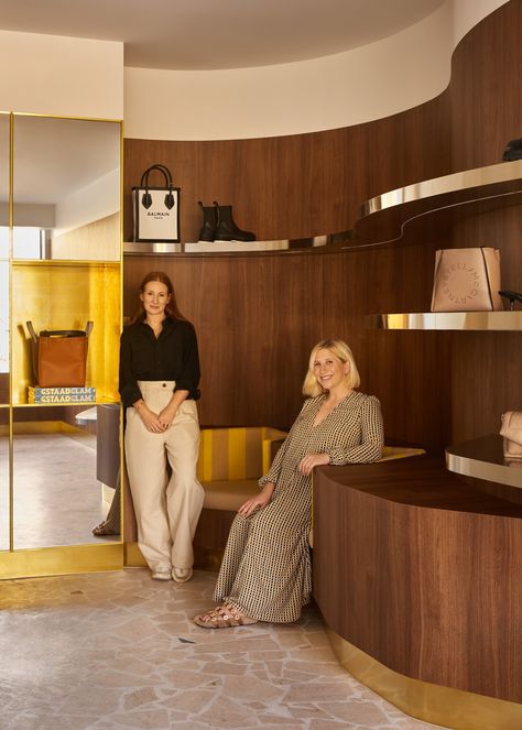 Tali Roth, Commercial Interior Architecture, Fashion Shop Interior, Lifestyle Boutique, Handbag Display, Bespoke Boxes, Colour Story, Retail Experience, Boutique Interior