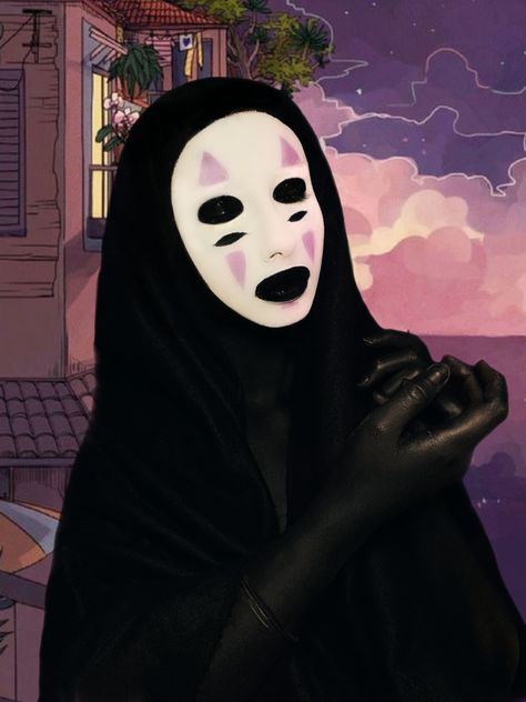 No face studio ghibli makeup la città incantata miyazaki No Face Makeup Ghibli, Ghibli Makeup, No Face Makeup, Makeup Ideas Prom, Makeup Easy, Ghibli Artwork, Halloween Makeup Easy, Makeup Studio, No Face