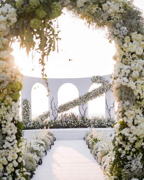 wedding • Instagram Dreamy White Wedding, Lake Side Wedding, Wedding Instagram, Lake Side, Dreamy Whites, Outdoor Wedding Decorations, Christian Wedding, April 3, Wedding Idea