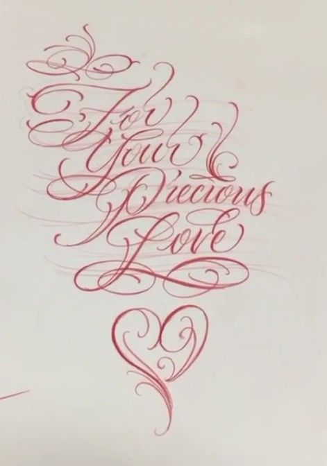 Chicano Cursive Lettering, Love Script Tattoo, Love Your Tattoo, Precious Tattoo, Loyalty Script Tattoo, Love Letters Chicano, Chicano Love Letters, Tattoo Fonts Alphabet Calligraphy Fancy Letters, Fancy Script Lettering Tattoo