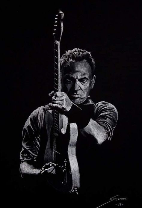 Faces Watercolor, Bruce Springsteen The Boss, Musician Photography, Celebrity Prints, E Street Band, Music Images, Country Music Stars, Film Inspiration, Music Mood