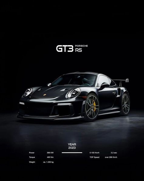 Porsche GT3 RS #porsche #porsche911 #porscheboxster #porscheclub #porschemoment #porscheclassic #porschecayenne #gt3rs #carrosdeportivos #jetro003p All Blacked Out Car, Car Show Poster Design, Luxury Car Poster Design, Proshe911 Gt3, Porsche 911gt3 Black, Porsche Gt3 Rs Poster, Cars Poster Design, Porshe Gtr4 Rs, Car Posters Design