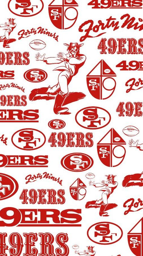 San Francisco Forty Niners Wallpaper #NinerNation Niners Wallpaper, 49ers Wallpaper, Chiefs Wallpaper, San Francisco 49ers Logo, Forty Niners, Nfl 49ers, Sf 9, Sf 49ers, Mood Wallpaper