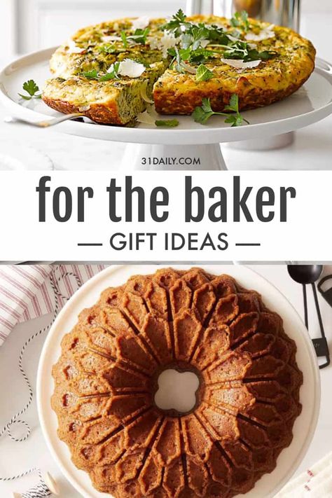 A gift guide for the baker on your list. From essential tools to workhorse appliances. And beautiful bakeware every baker will love! Best Gifts for the Baker | Christmas Gift Guide #christmasgifts #kitchengifts #holidaygifts #giftguides #giftlists #baking #bakingtools #31Daily Gift Ideas For Bakers, Gifts For Bakers, 31 Daily, Shopping Gifts, Best Christmas Recipes, Christmas Food Gifts, Holiday Eating, Gifts For A Baker, Holiday Recipes Christmas