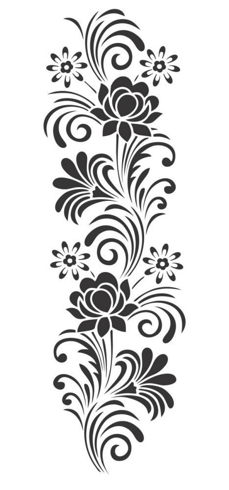 Stencil Patterns Templates, Jaali Design, Flower Pattern Drawing, Stencil Printing, Folk Art Flowers, Print Design Art, Mandala Design Pattern, Borders Design, School Management