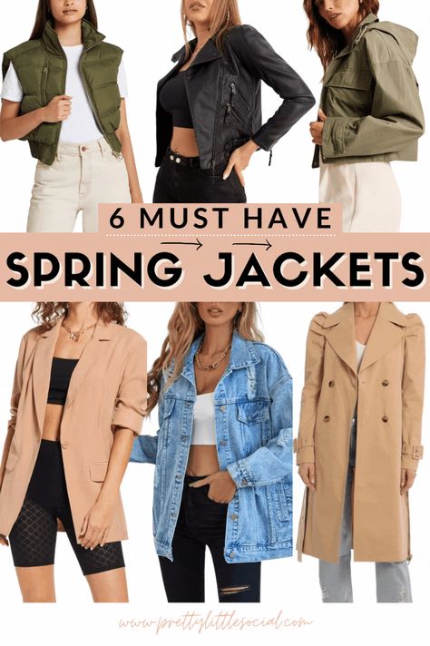 We have listed finds in the top 6 jacket styles you need for spring. Spring coats for women. Spring coats for women scasual. Spring coats for women 2022. Spring coats 2022. Spring coats women. Spring coats for women casual trench. Spring coats for women casual jacket. Spring Coats For Women 2024, Spring Jackets For Women 2024, Spring Coats For Women, Coats For Women Casual, Spring Jackets For Women, Warm Jackets For Women, Womens Spring Coat, Spring Coats, Womens Jackets Casual