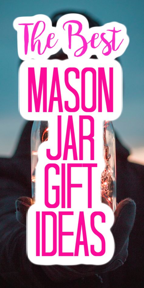 Things To Fill Jars With, Quart Jar Crafts, Small Mason Jar Ideas, Jar Dinners, Glass Jar Gift Ideas, Christmas Mason Jar Ideas, Mason Jar Christmas Gift Ideas, Canning Jars Crafts, Mason Jar Gifts Recipes