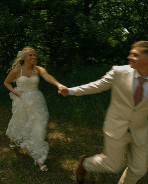 Noah and Alexa on their wedding day🤍 #777luckfish #theromanticsclub #authenticlovemag #emotionsurfers #cityports #filmphotography #weddingphotography #iowaweddingphotographer Bride And Groom Running Photography, Wedding Photography Movement, Movement Wedding Photos, Goofy Wedding Photos, Wedding Photography Blurry, Motion Blur Wedding Photography, Blurred Wedding Photos, Running Wedding Photos, Fly On The Wall Wedding Photography