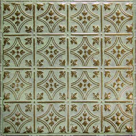 Pattern #3 Pressed Tin Backsplash, Tin Ceiling Backsplash, American Tin Ceiling, Tin Ceilings, Backsplash Patterns, Patterned Tile Backsplash, Tile Steps, Victorian Pattern, Tin Tiles