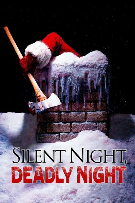 Silent Night, Deadly Night (1984) Movies Posters Aesthetic, Poster Terror, Netflix Horror Movies, Funny Horror Movies, Scariest Horror Movies, Tattoos Horror, Silent Night Deadly Night, Posters Horror, Horror Costumes