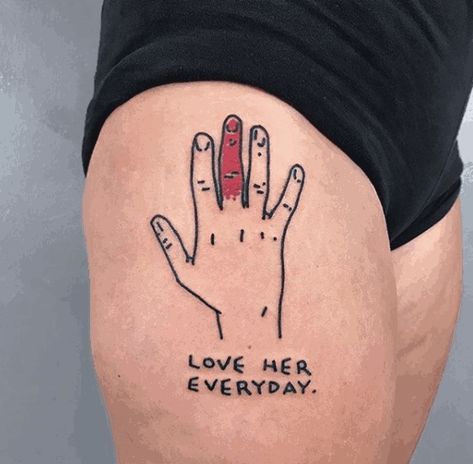 Little Tattoos For Men, Dirty Tattoos, Leg Tats Men, Ugly Tattoos, Girlfriend Tattoos, Secret Tattoo, Cursed Memes, Self Love Tattoo, Notebook Doodles