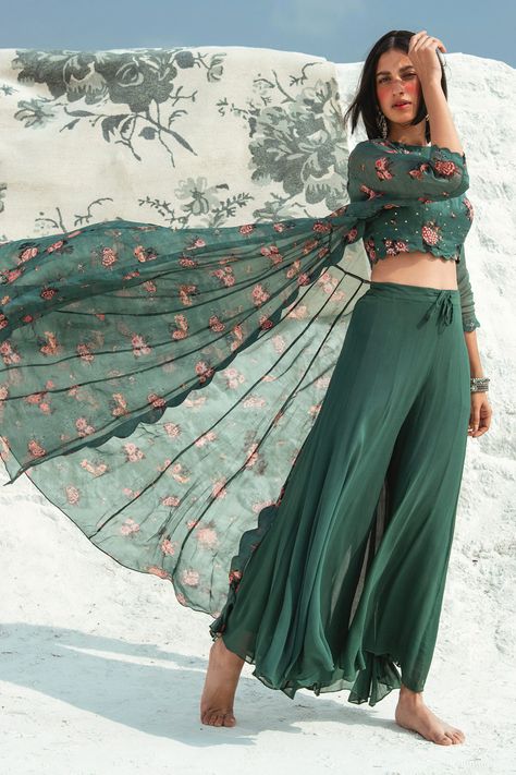 Palazzo With Top, Paulmi And Harsh, Trendy Outfits Indian, Indian Gowns Dresses, Kurti Designs Party Wear, Indian Gowns, Designer Party Wear Dresses, Dress Indian Style, Stylish Dresses For Girls