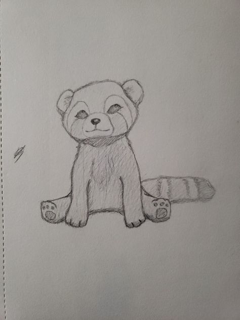 Red panda Red Panda Drawing Easy, Red Panda Doodle, Panda Drawing Easy, Red Panda Drawing, Panda Sketch, Panda Drawing, Easy Doodles, Easy Doodles Drawings, Doodles Drawings