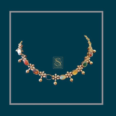 17 Likes, 2 Comments - SHABURIS EXQUISITE JEWELRY (@shaburis) on Instagram: “. . . . . #traditional #beautiful #navaratan #indianjewellery #navaratanjewellrey #earrings…” Navaratan Necklace, Pure Silver Jewellery Indian, Navaratna Necklace, Navaratna Jewellery, Bridal Indian, Rajputi Jewellery, Gold Jewelry Simple Necklace, Jewellery Indian, Silver Jewellery Indian