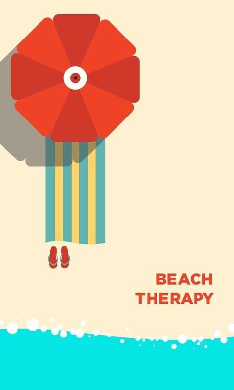 Beach Therapy, Beach Illustration, Summer Illustration, A Day At The Beach, Vintage Skirts, Foto Art, Day At The Beach, Beach Bags, Flat Illustration