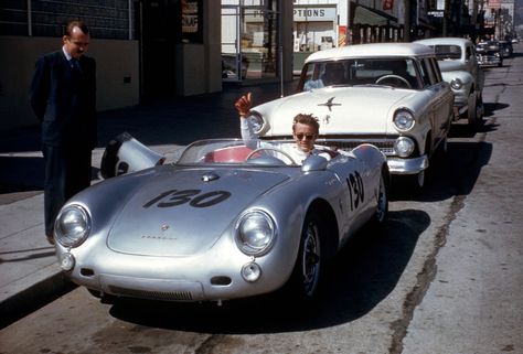 James Dean Car, Porsche 550 Spyder, The Last Ride, James Dean Photos, Alec Guinness, 550 Spyder, Porsche 550, Jimmy Dean, Actor James