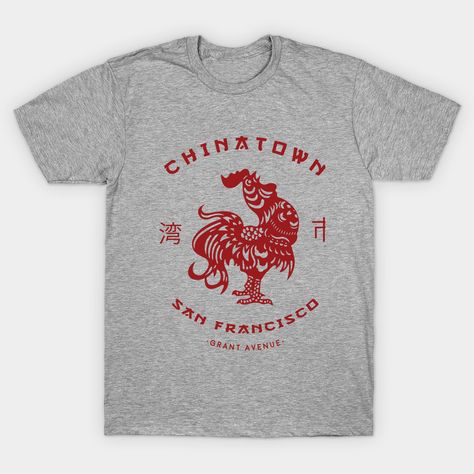 Vintage Asian Chinatown Rooster California chinatown Classic T-Shirt Vintage Tshirt Design, Chinatown San Francisco, Summer School, Tshirt Design, Flea Market, Beach Life, Vintage Shirts, Vintage Tshirts, Vintage Shops