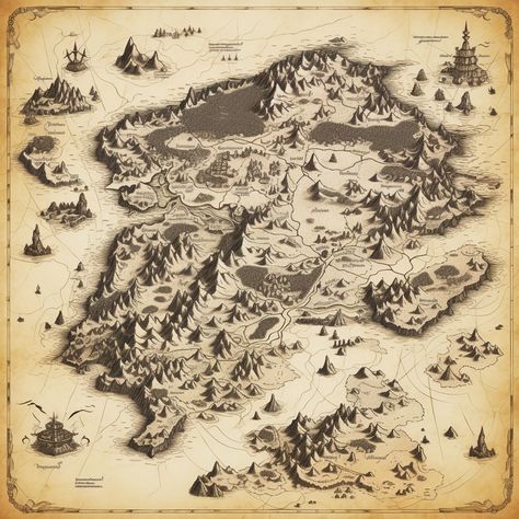 MP: Dungeons and dragons OSR RPG fantasy world map, black and white pen and ink art style, drawn on parchment, top down 2D view Dragon Map Drawing, Osr Rpg, World Map Black And White, Museum Map, Pen And Ink Art, Map Black And White, Fantasy Map Making, Map Ideas, Inktober 2023