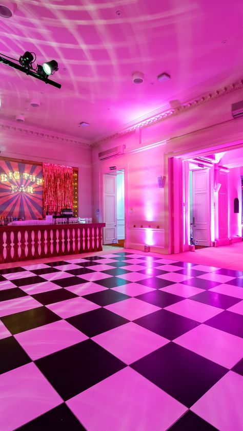 Christmas Party Images, Pink Lighting, Scandi Chic, Dance Floor Wedding, Victorian Townhouse, London Venues, Paris Theme, Vintage Circus, Christmas Packaging