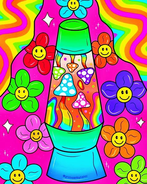 Easy Lava Lamp, Lava Lamp Drawing, Trippy Drawing Ideas Easy, Trippy Drawing Ideas, Lamp Drawing, Stay Groovy, Drawing Ideas Easy, Trippy Art, Random Image