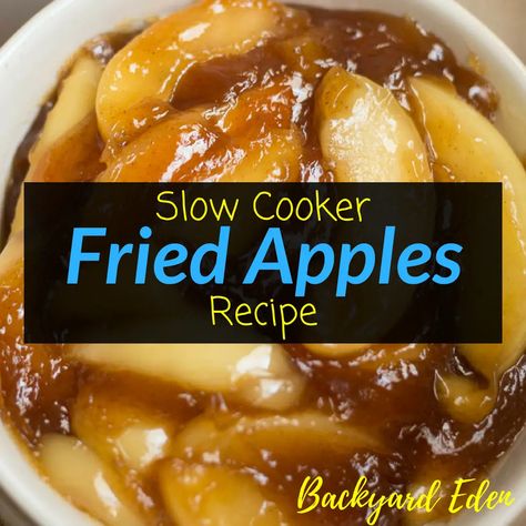 Crockpot Fried Apples, Fried Apples Recipe, Cracker Barrel Fried Apples, Slow Cooker Apple Cider, Fried Pies, Slow Cooker Apples, Crock Pot Desserts, Amazing Desserts, Apple Dessert Recipes