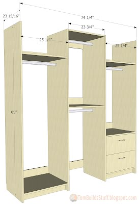 Freestanding Closet DIY Plans Free Standing Cupboard Bedroom, Diy Standing Closet, Standing Wardrobe Ideas, Diy Free Standing Closet, Diy Freestanding Closet, Diy Closet System Walk In, Freestanding Closet Ideas, Free Standing Closet Ideas, Stand Alone Closet