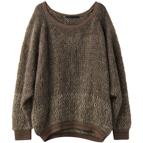 knit ($230) ❤ liked on Polyvore featuring tops, sweaters, shirts, jumpers, knit tops, knit jumper, brown tops, brown shirt and brown sweater Stone Sour, Brown Knit Sweater, Brown Tops, Sweater Brown, Shirt Sweater, Jumper Shirt, Brown Sweater, Short En Jean, Knit Shirt