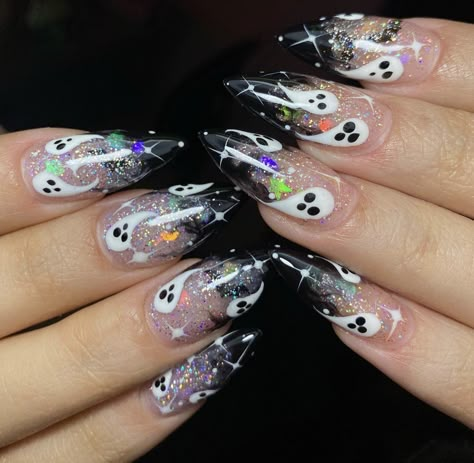 Spooky Nail, Spooky Nails, Nail Goals, Witchy Nails, Nails Yellow, Halloween Acrylic Nails, Goth Nails, Nail Stuff, Really Cute Nails