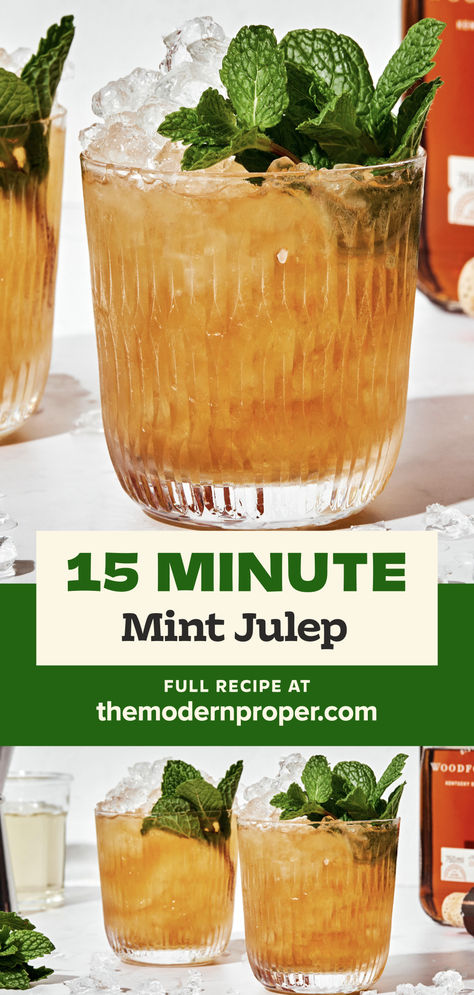 Why mess with perfection? Our easy Mint Julep recipe is made with the classic trio of simple syrup, bourbon and lots of fresh mint. Add crushed ice, and get sipping. Easy Mint Julep Recipe, Best Mint Julep Recipe, Kentucky Derby Drinks, Julep Recipe, Best Bourbon, Mint Julep Recipe, The Modern Proper, Modern Proper, Make Simple Syrup